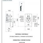 Remer INFINITY MISCELATORE DOCCIA INCASSO CON DEVIATORE